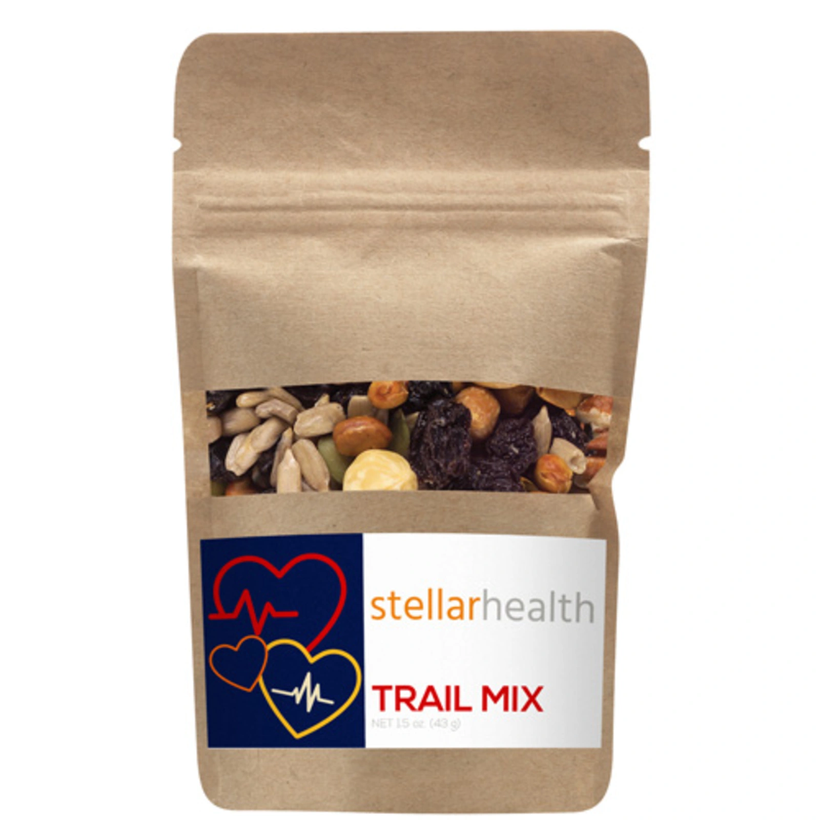 Kraft Window Pouches for Healthy Snacking