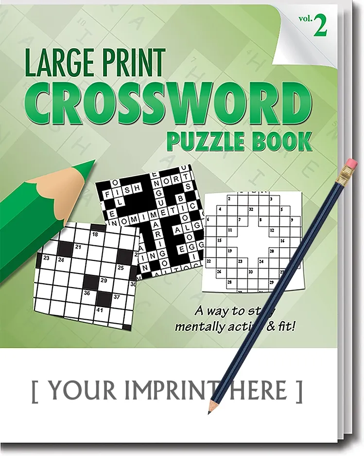 LARGE PRINT Crossword Puzzle Book - Volume 2