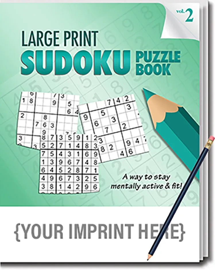 LARGE PRINT Sudoku Puzzle Pack Set - Volume 2