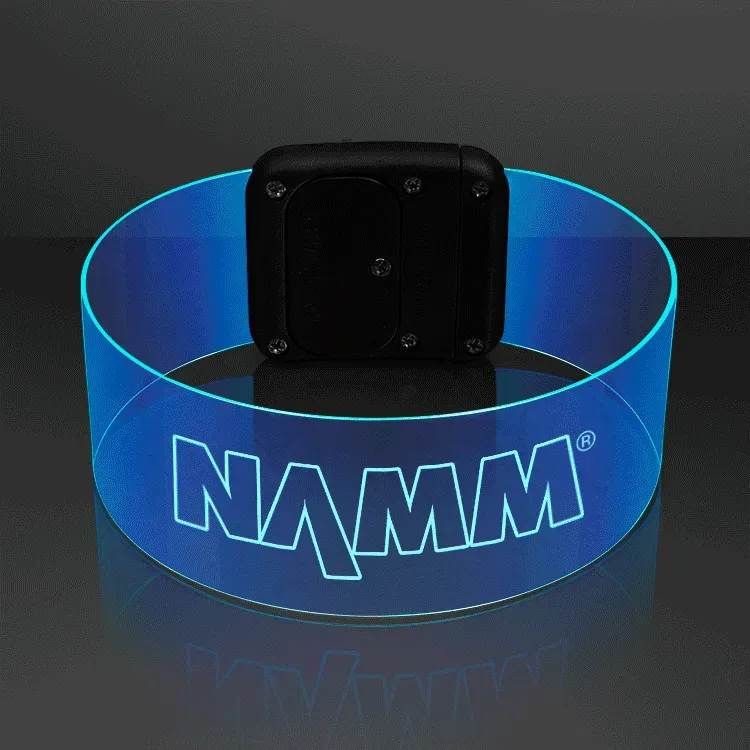 Laser Engraved - Cosmic Color Change LED Magnetic Clasp Bracelets