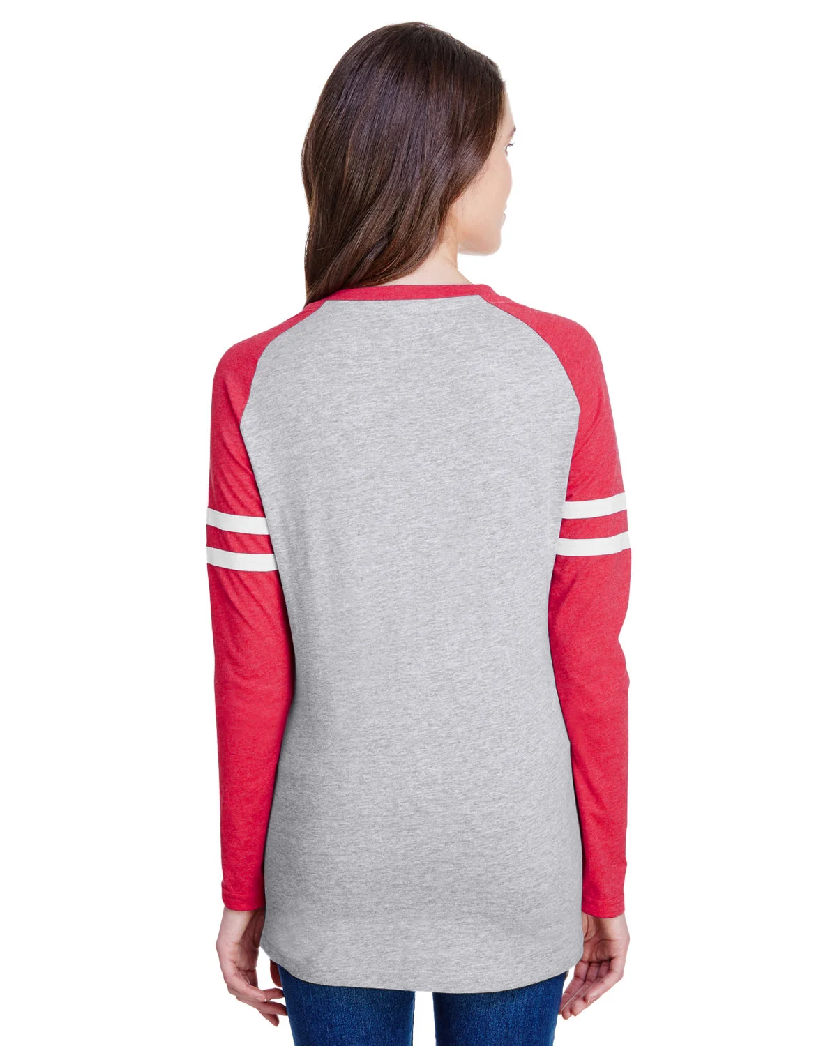 LAT Ladies' Gameday Mash-Up Long Sleeve Fine Jersey T-Shirt