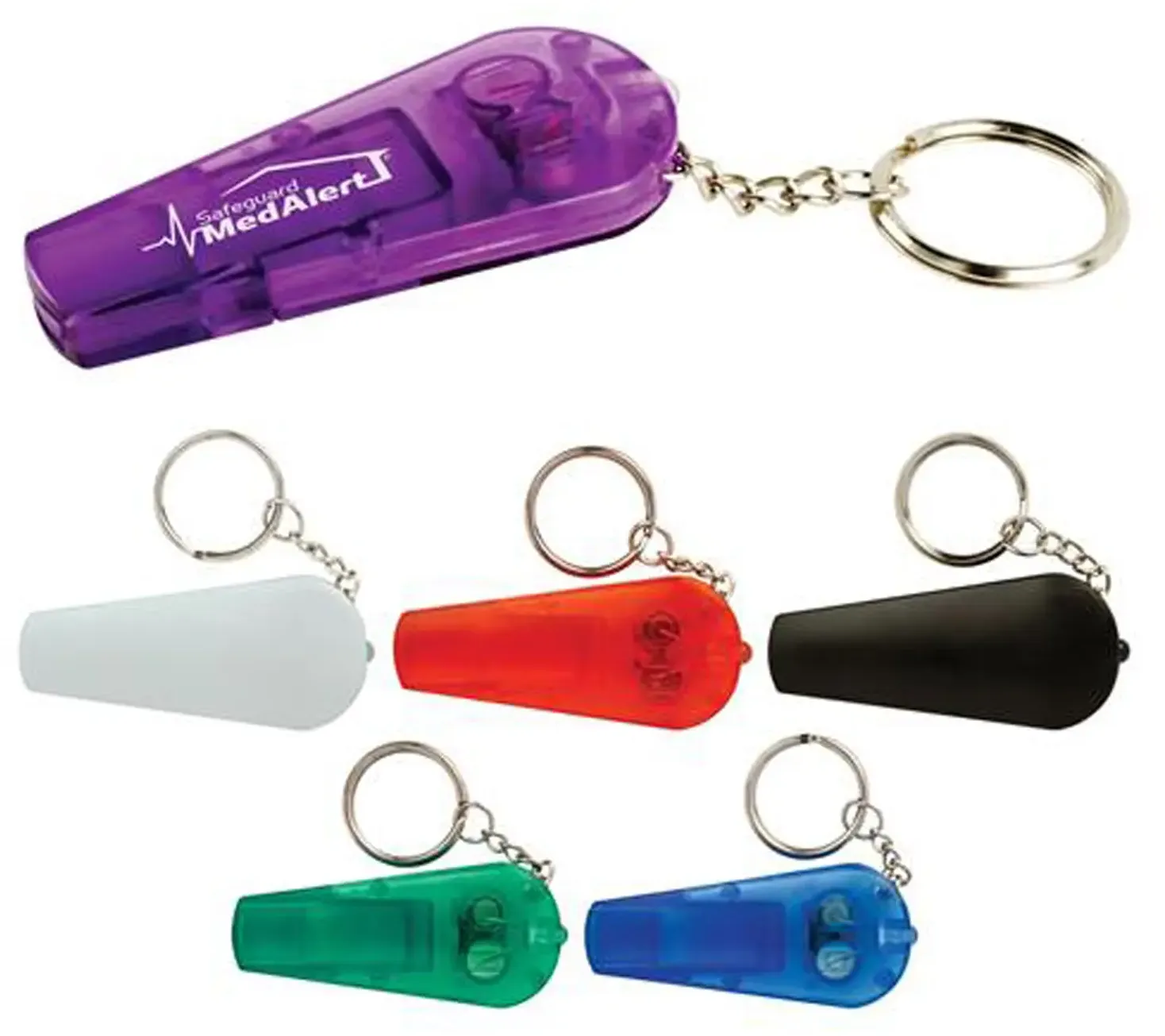 Custom LED Whistle Keychain 