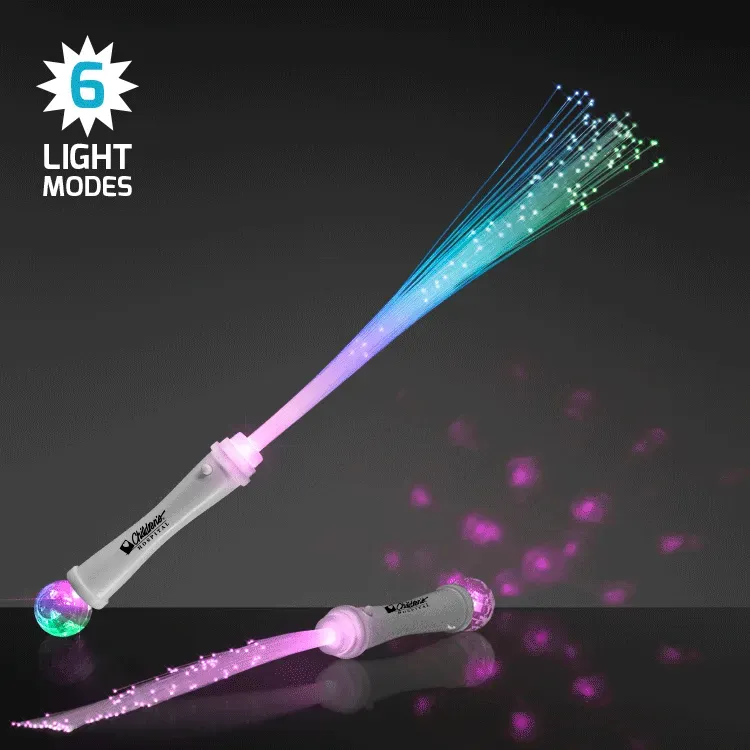 Light Up Wands with Fiber Optics and Crystal Ball