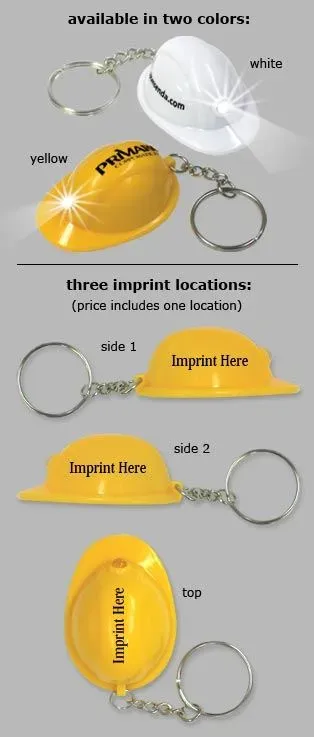 Logo Lights Construction Mini Hard Hat Shaped Light