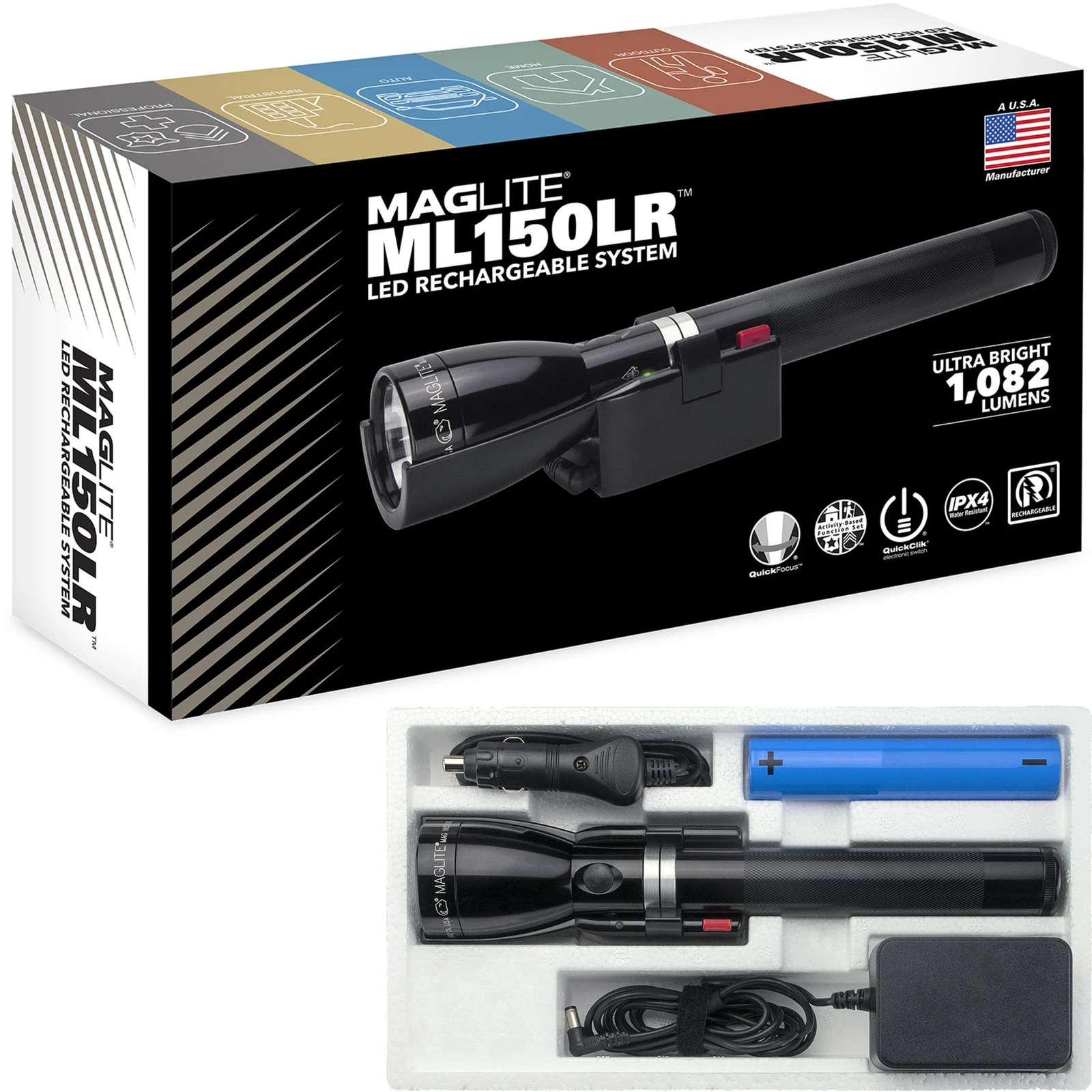 Maglite® LED Rechargeable Flashlight System