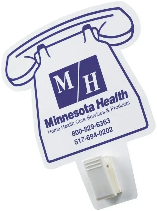 Imprinted Magnet w/ Clip Phone