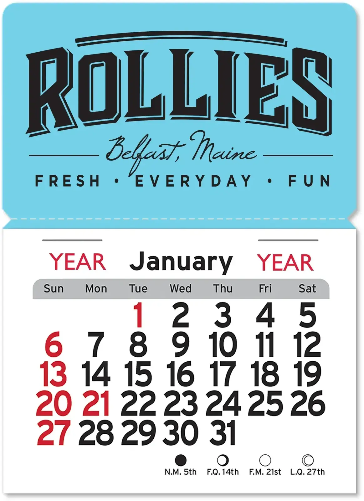 Custom Magnetic Calendars (Rectangle)