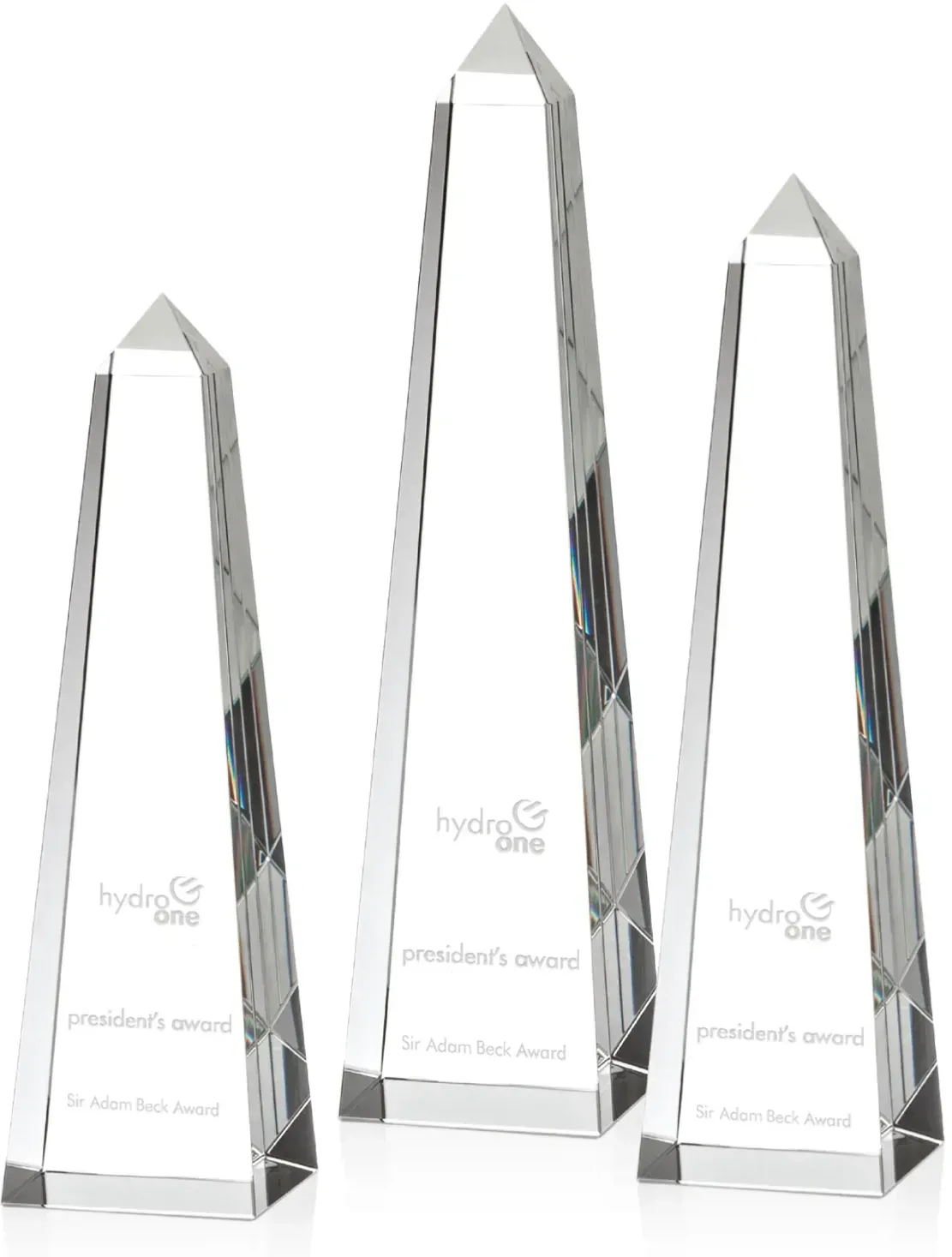 Sparkling Crystal Obelisk Award - Custom Engraved