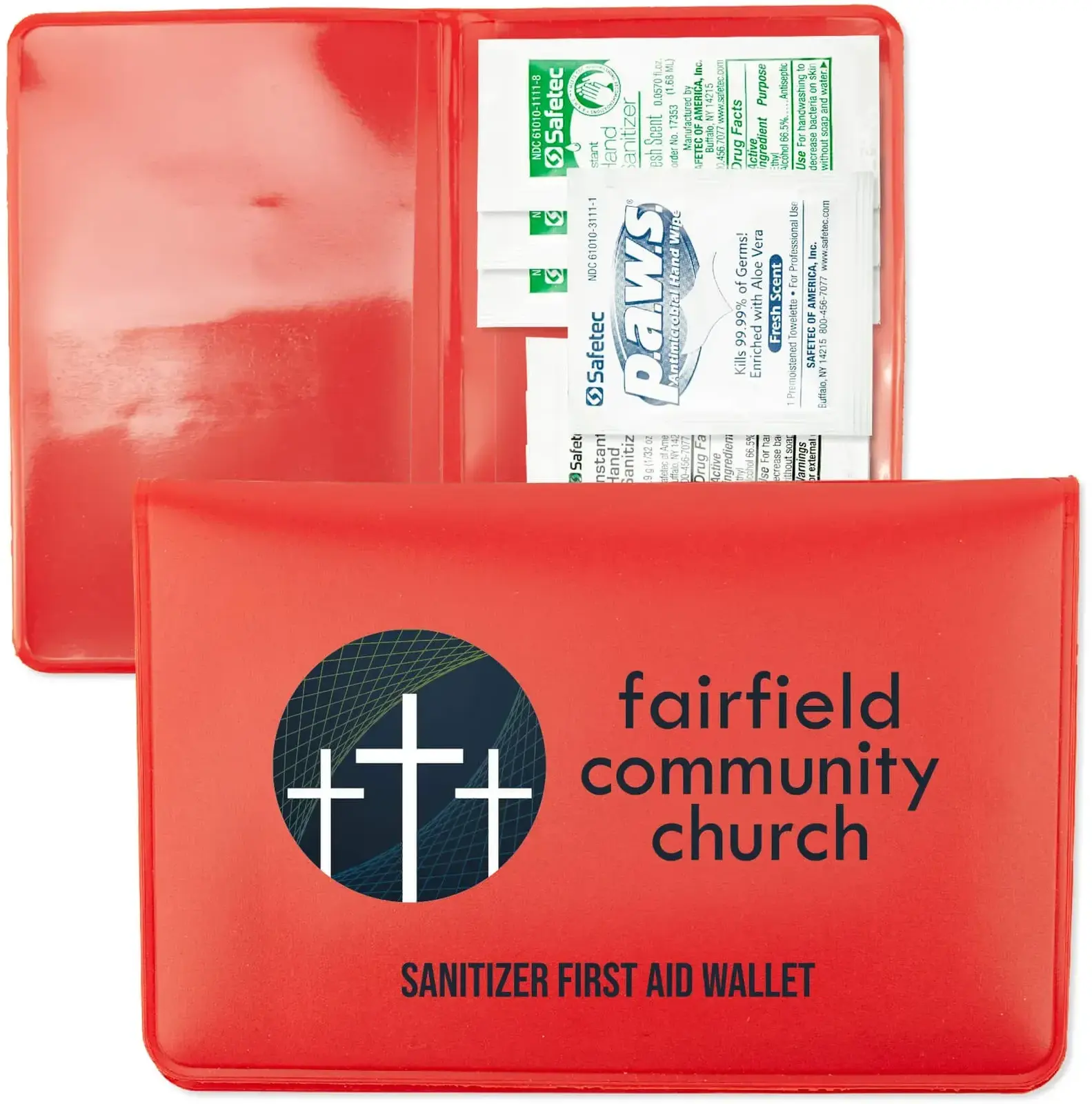 Personalized Medi-Fey™ Sanitizer First Aid Wallet