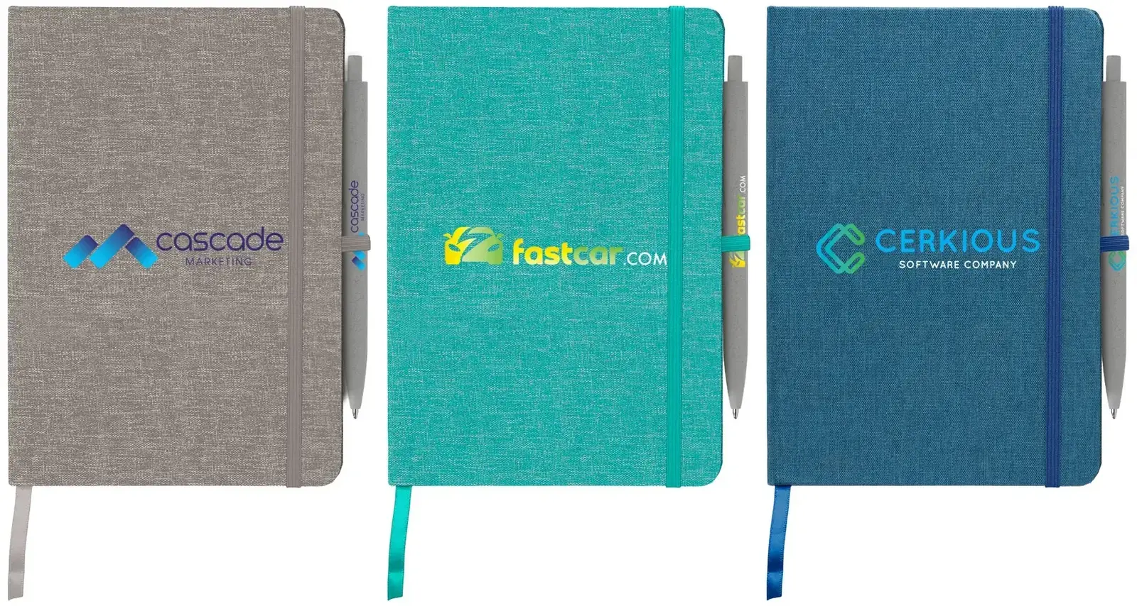 Melville 5.8" x 8.3" RPET Notebook & Zen Pen Gift Set	 - ColorJet