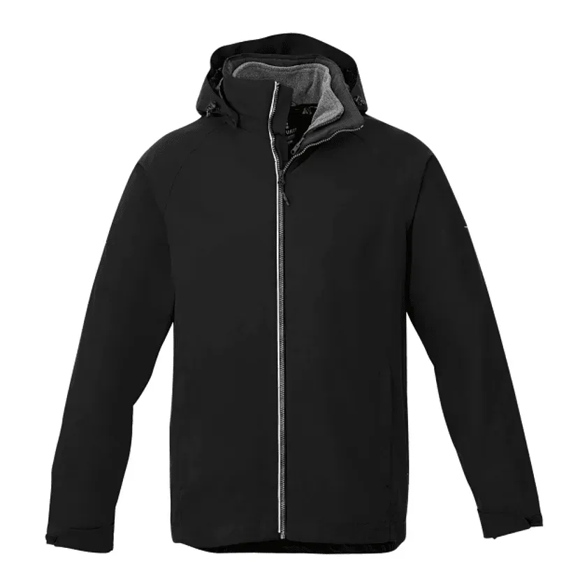 Branded Arlington Men's Waterproof 3-in-1 Jacket with Detachable Microfleece Liner