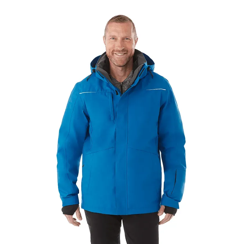 Customizable 3-in-1 Yamaska Waterproof Men's Jacket with Detachable Hood