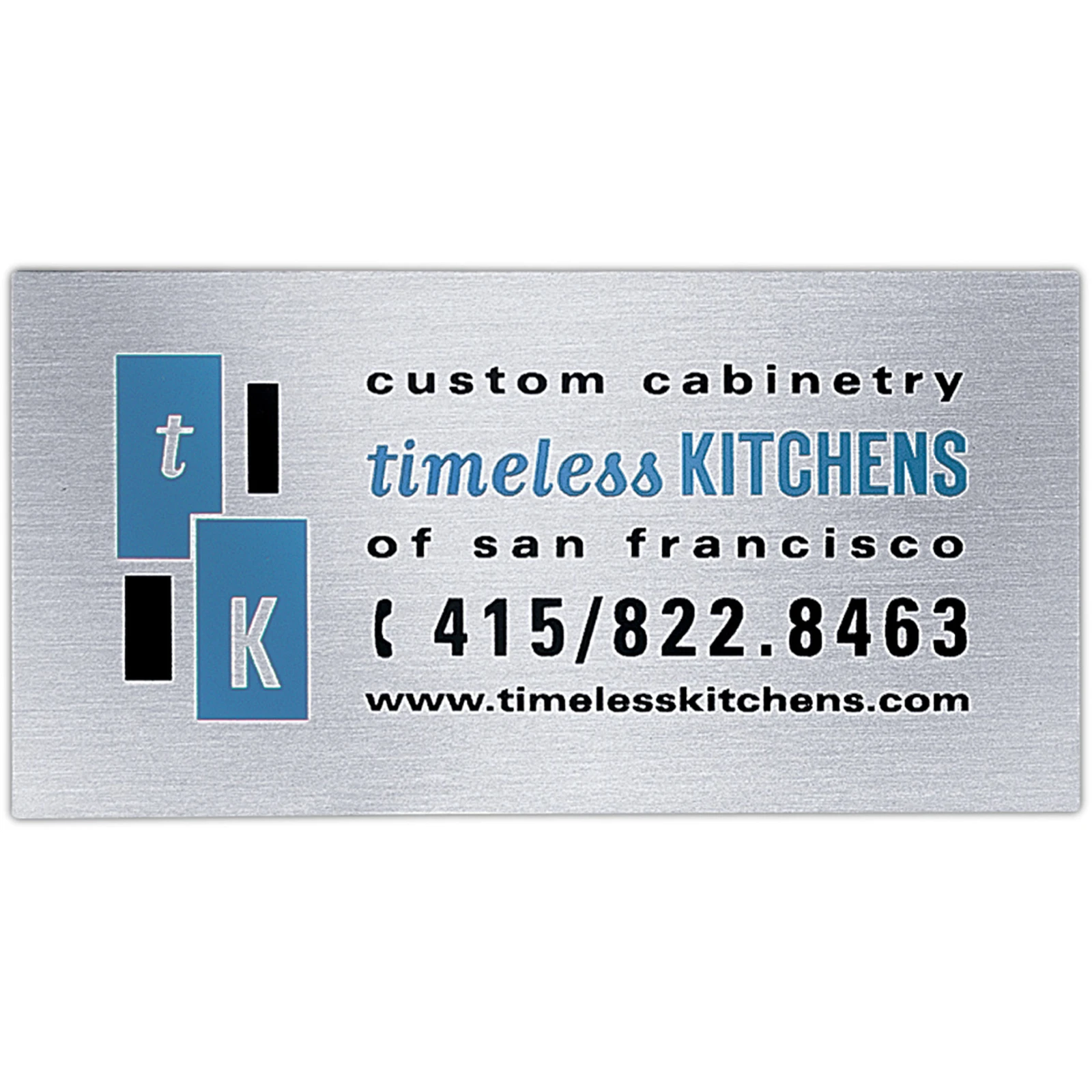 Metal Plates & Signage: 15-20 sq. in.