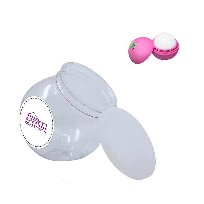 Mini Fish Bowl with Round Lip Balm