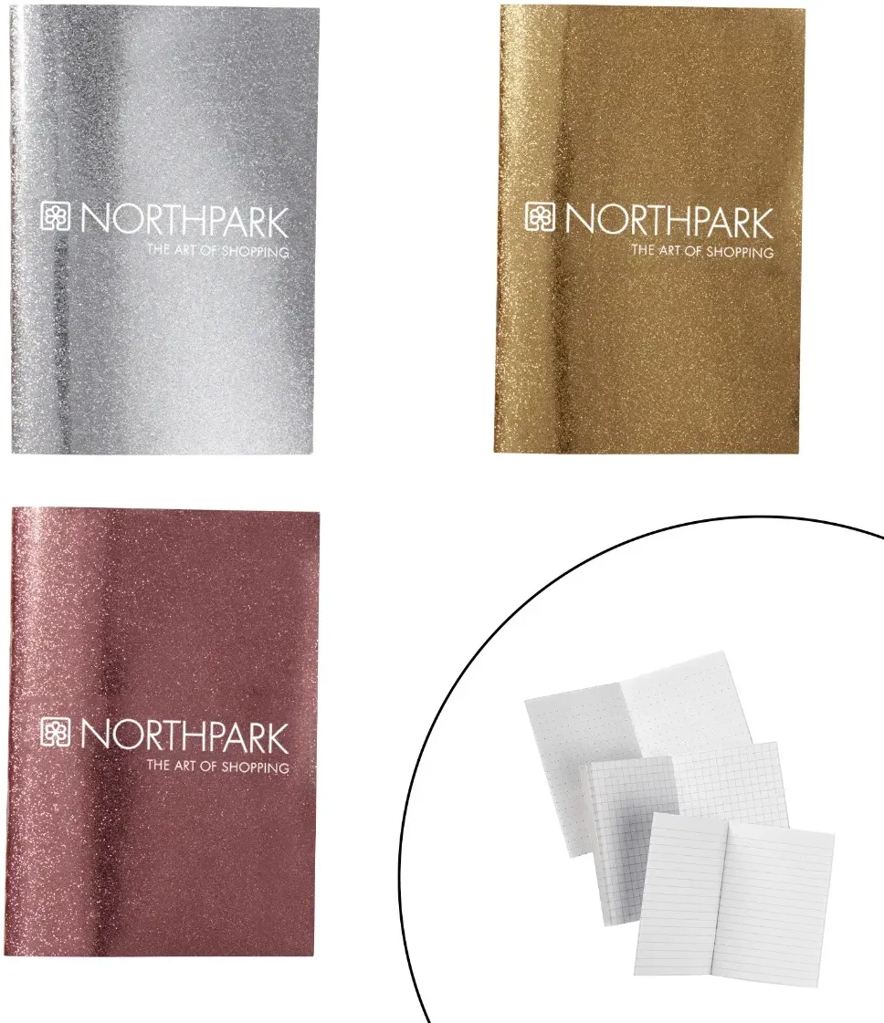 Personalized Mini Glitter Notebook