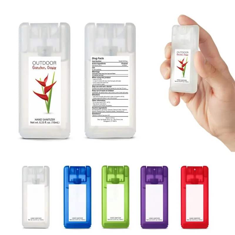 Mini Rectangle Card Shape Hand Sanitizer Spray