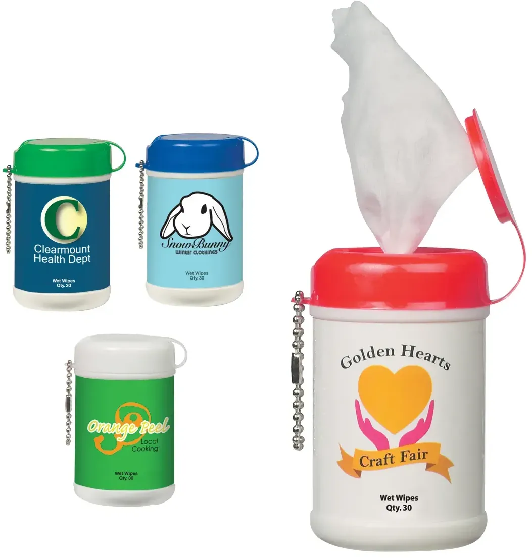 Promotional Mini Wet Wipe Canister