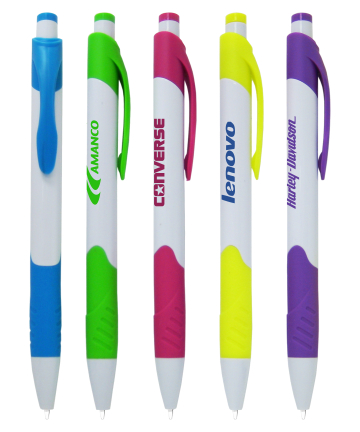 Minimalist White Click Pen - Maryland Design