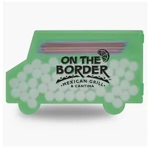 Mint-Filled Delivery Truck Shaped Dispenser