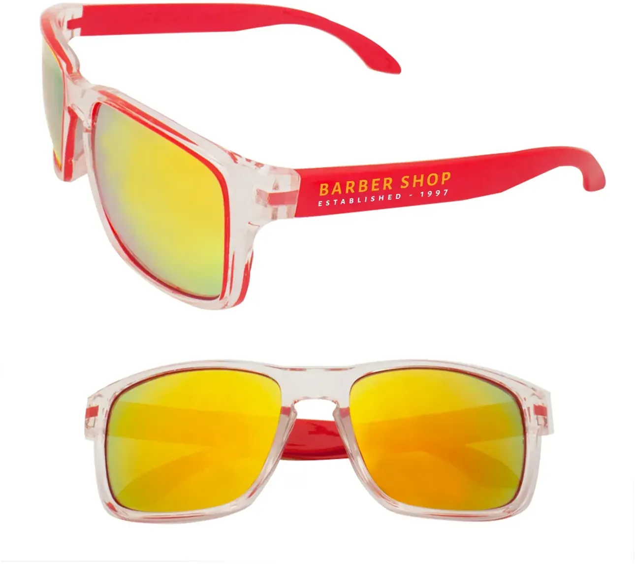 Branded Mirror Lens Sunglasses (2-Color)