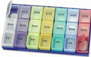 Morning/ Noon/ Eve Super Pill Organizer Box