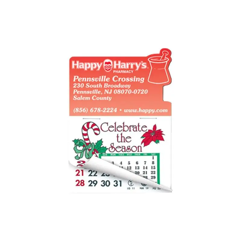 Mortar & Pestel Calendar Pad Sticker W/ Tear Away Calendar