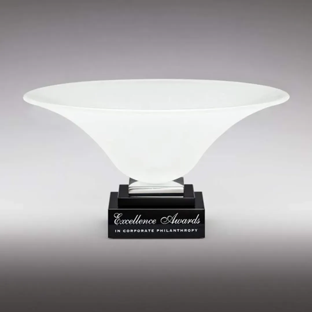 Custom Corporate Muse Award with Black Crystal Base