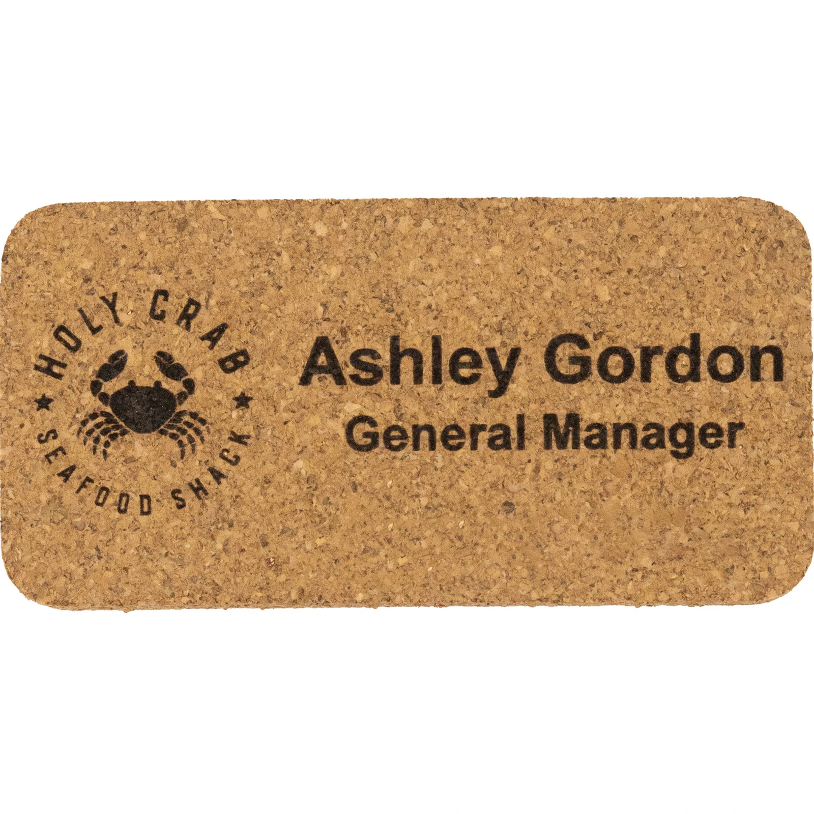 Napa Cork Name Badge: 3" x 1 1/2" Express