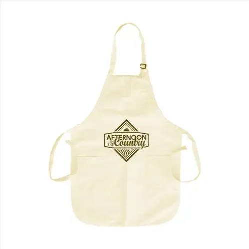 Personalized Natural Pocketed Apron