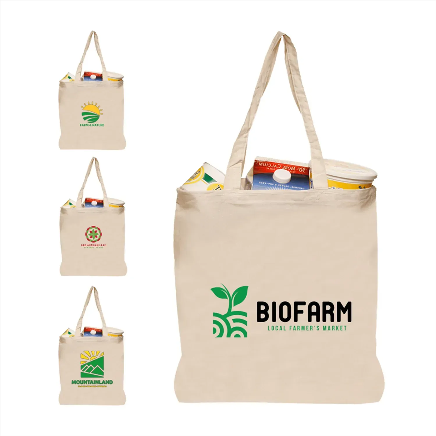 Eco-Cotton Tote Bag (Customizable Logo)