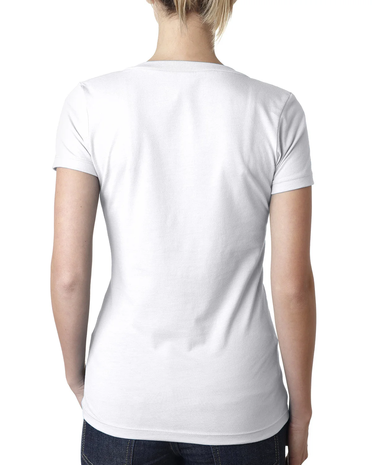 Next Level Apparel Ladies' CVC Deep V-Neck T-Shirt