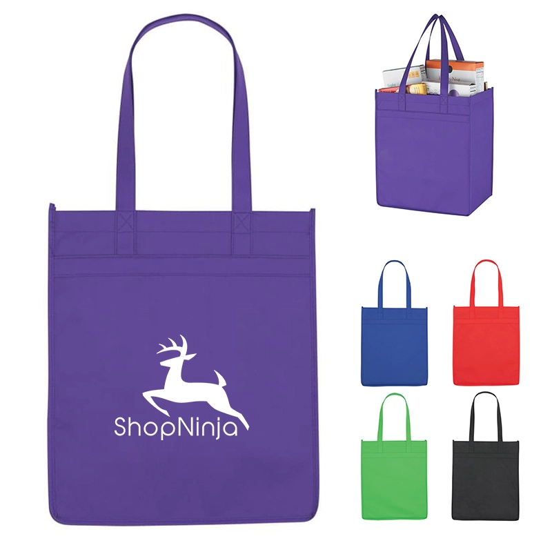 Non-woven 9" Gusset Market Tote Bag