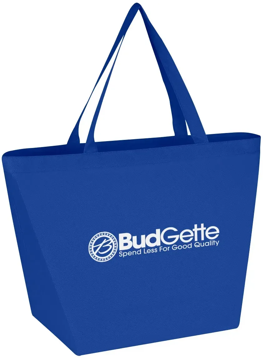 Non-Woven Shopper Tote Bag With Antimicrobial Additive