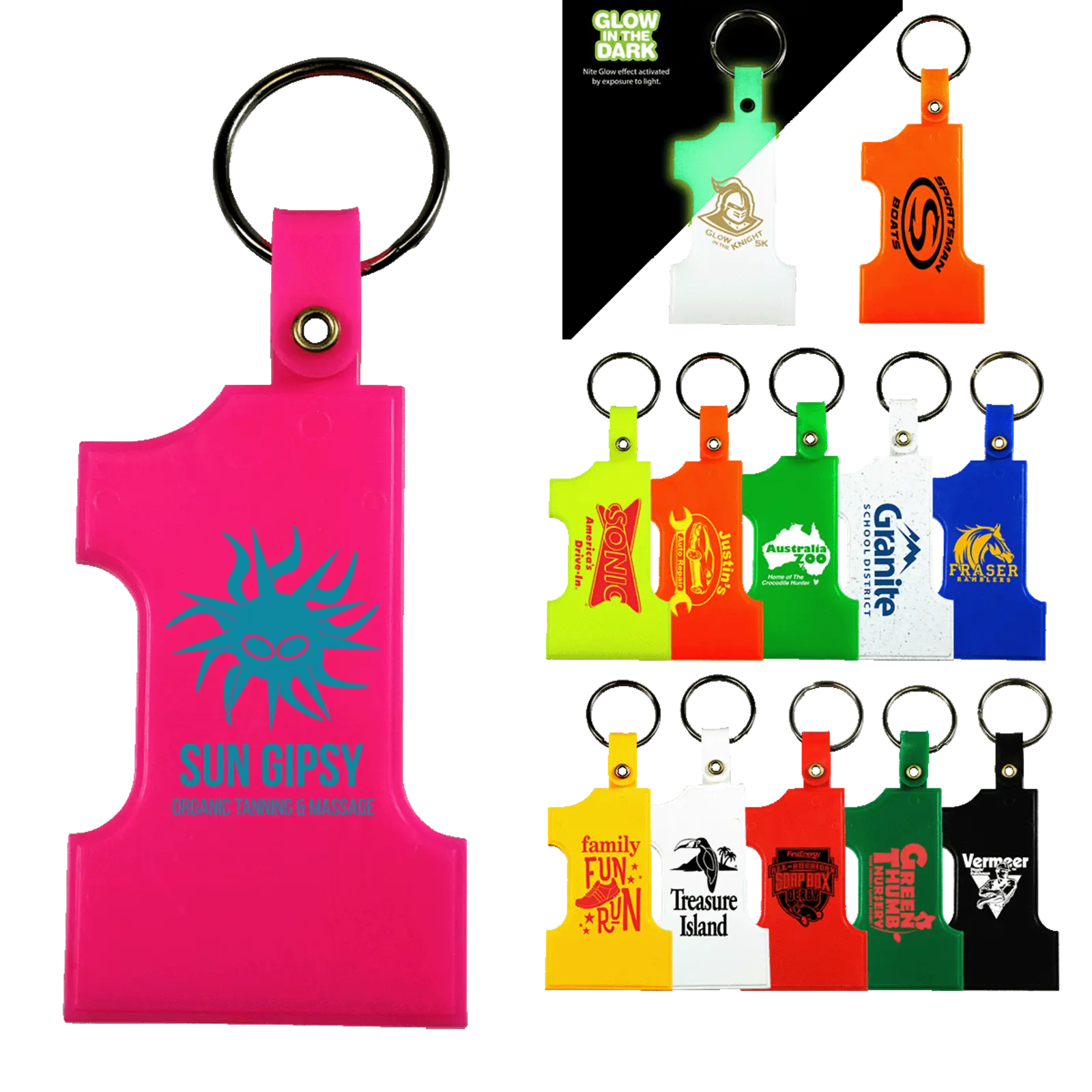 Customizable Number One Shaped Key Tag