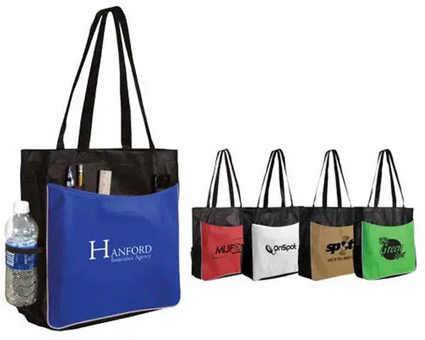 Durable Custom Tote Bag with Logo - NW Polypropylene 90 gsm, Reinforced Straps and Deep Pockets