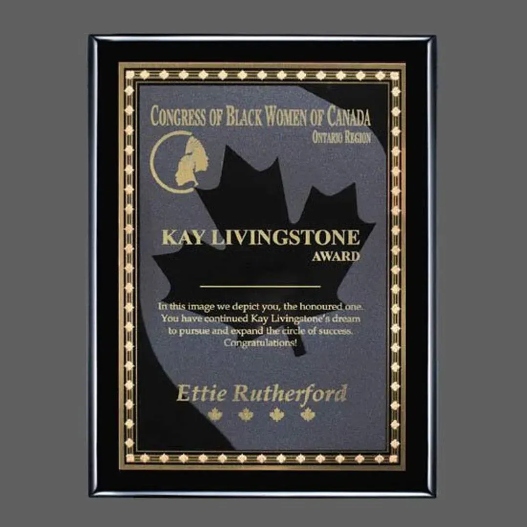 Customizable High-Gloss Brass Plaque with Engraving