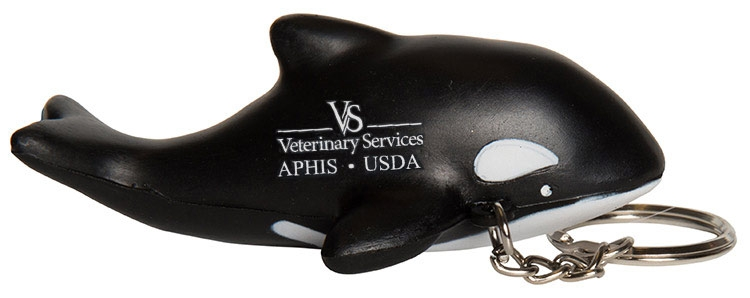 Orca Killer Whale Keyring Stress Reliever