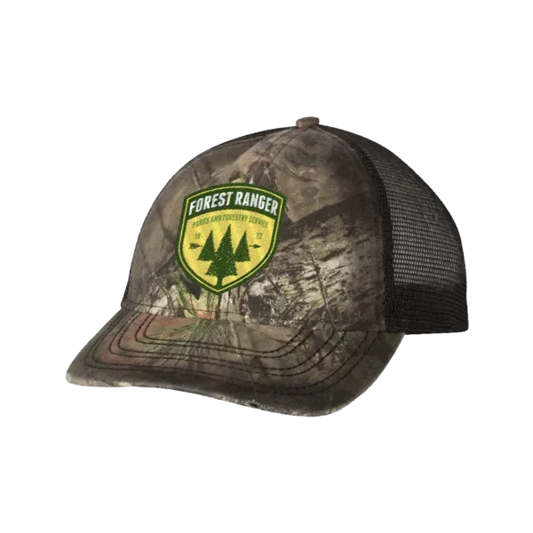 Outdoor Cap OSC100M Oil Stained Camo Trucker Cap