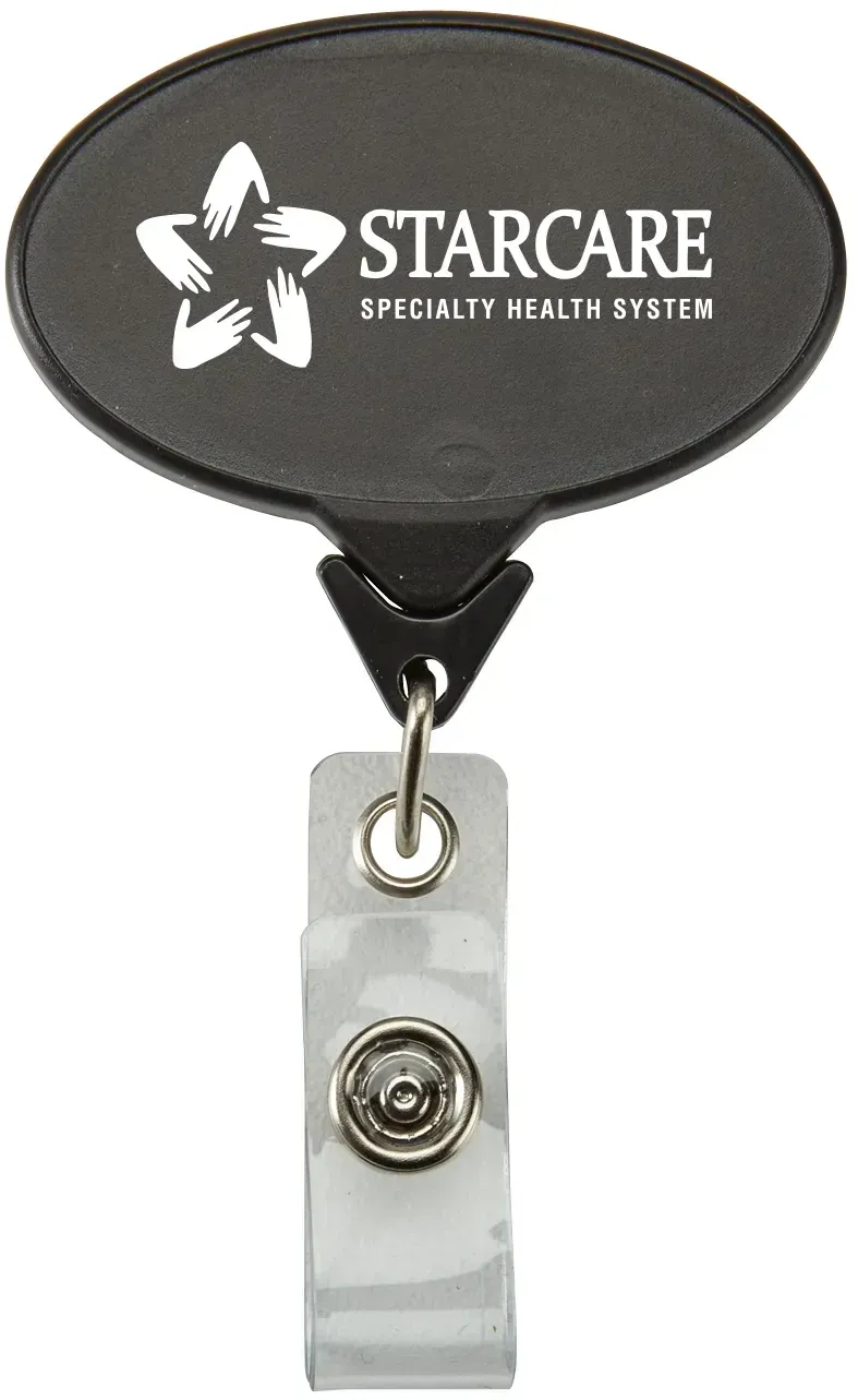 Custom Oval Secure-A-Badge™