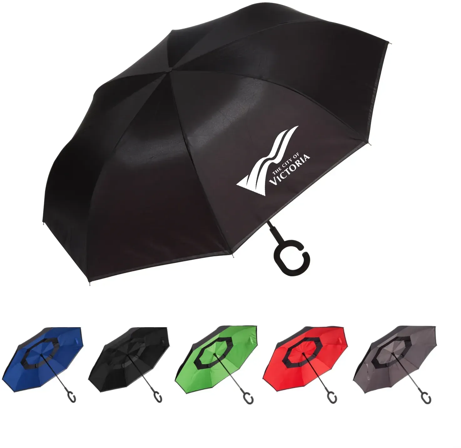 Premium Auto-Open/Closing Branded Umbrella - Stormproof, UV Protection, Self-Drying, Hands-Free