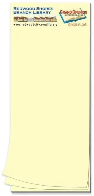 Paper Note Pad 3 1/2 x 8 1/2, 25 pages 4CP