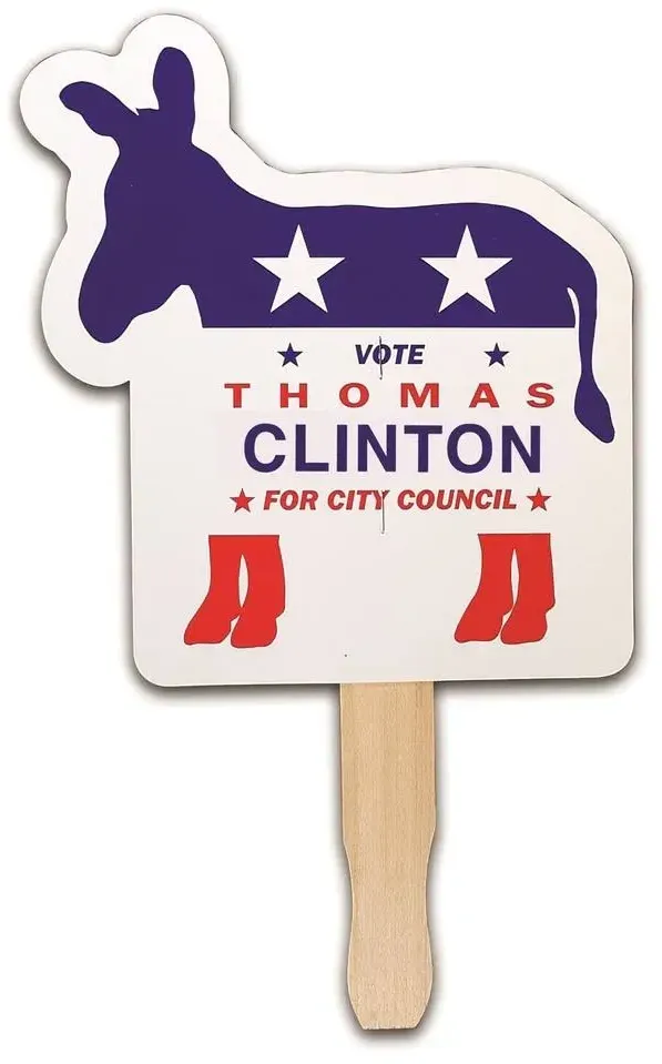 Donkey Patriotic Custom Hand Fans for Events and Campaigns