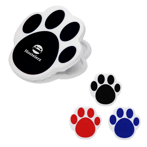 Promotional Paw Print Magnetic Clip