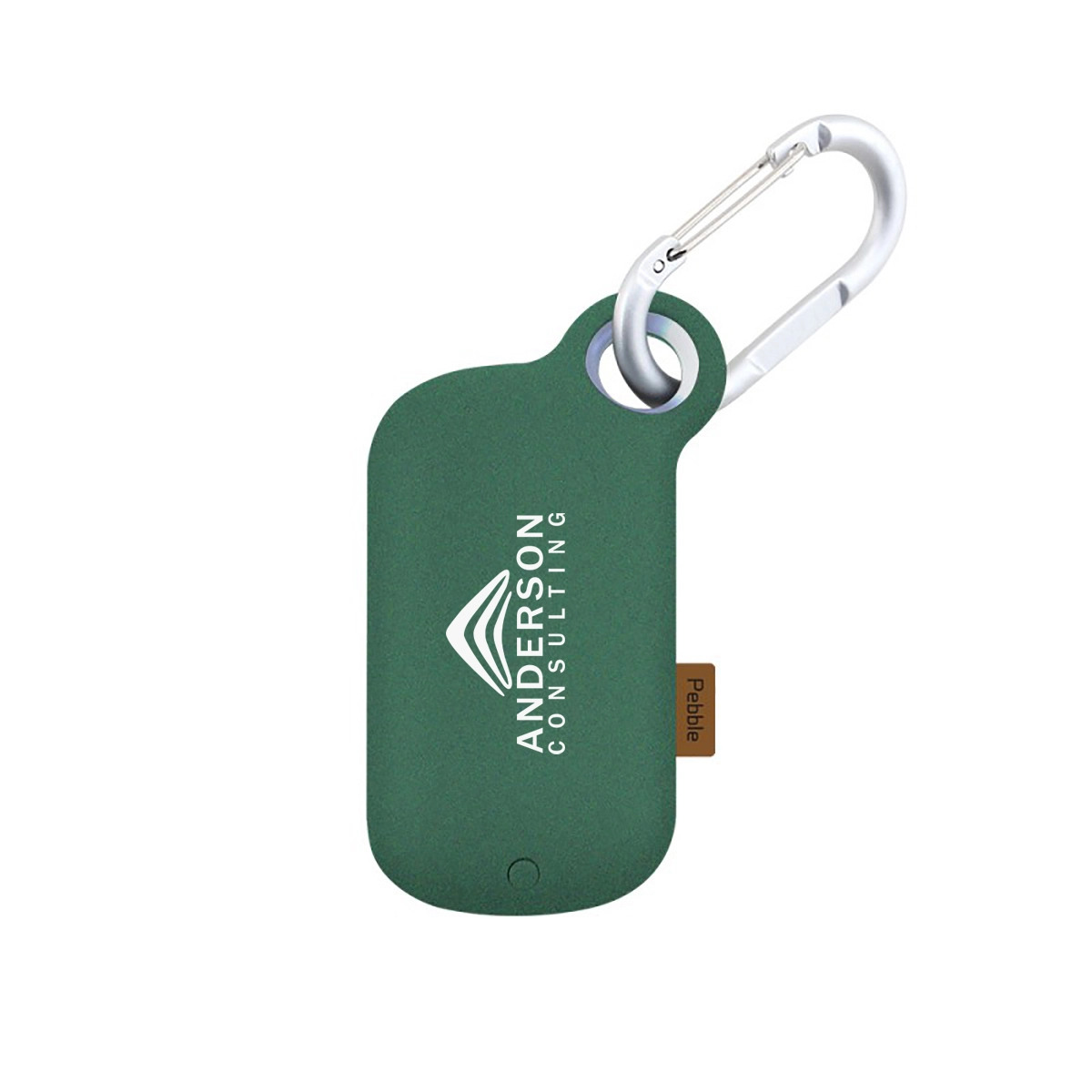 Imprinted Pebble Carabiner Power Bank