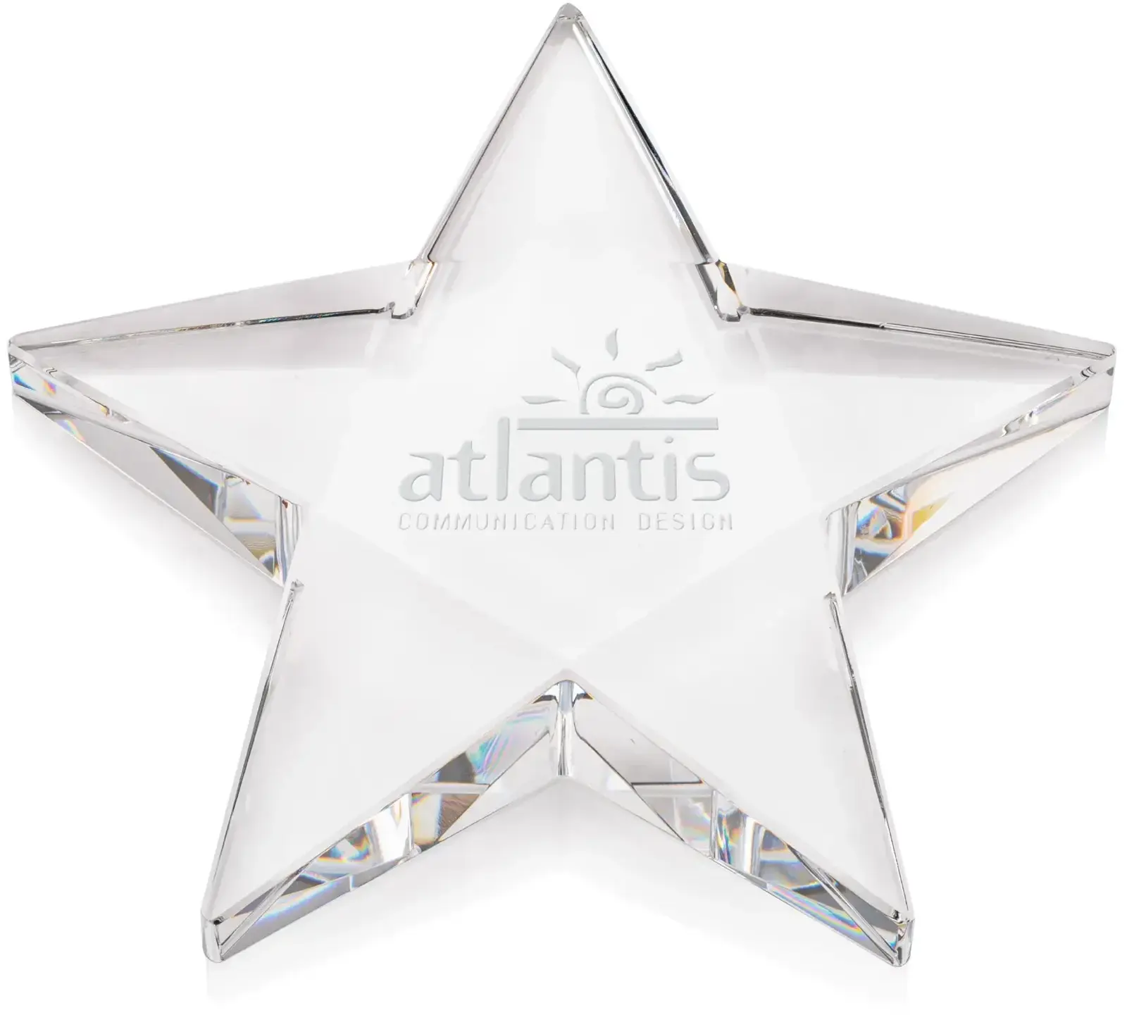 Pentagon Star Paperweight