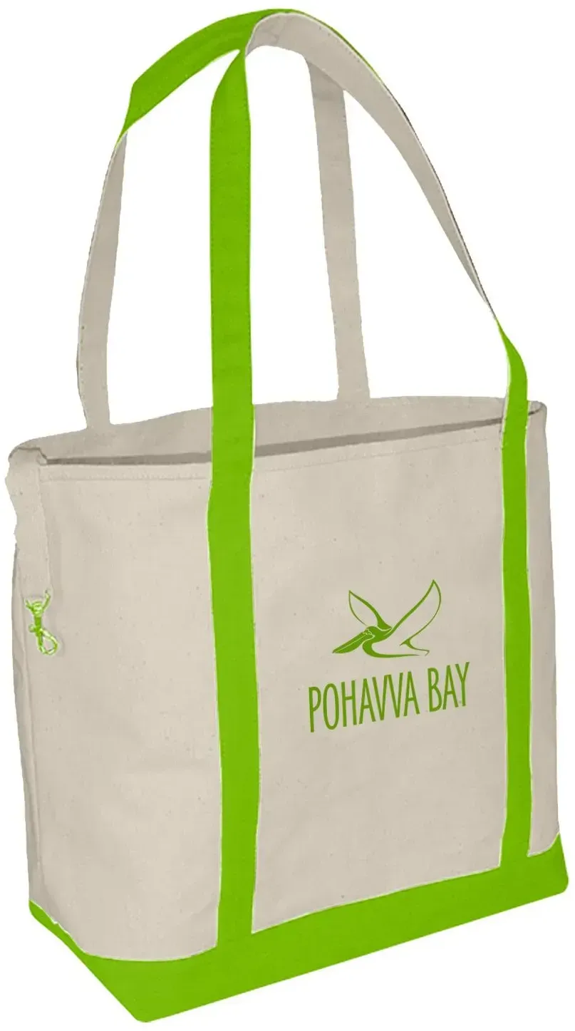 Personalized Accent Boat Tote