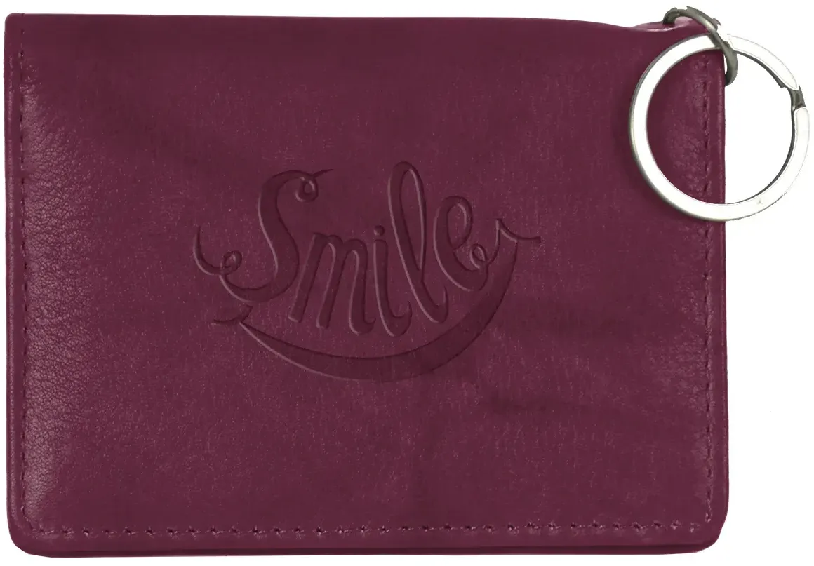 Personalized Leather ID Holder