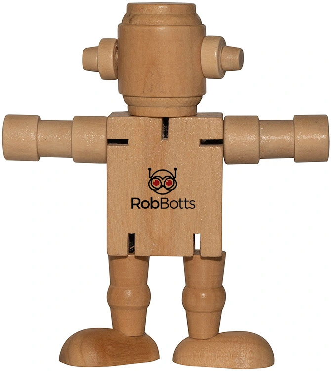 Personalized Mini Wood Robot
