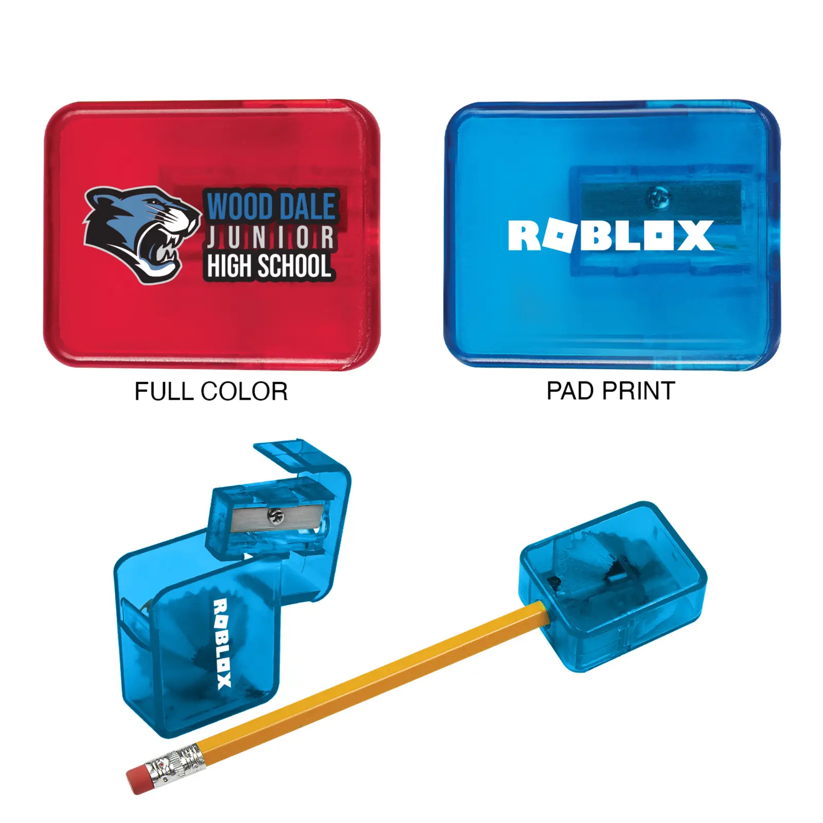 Personalized Translucent Pencil Sharpener