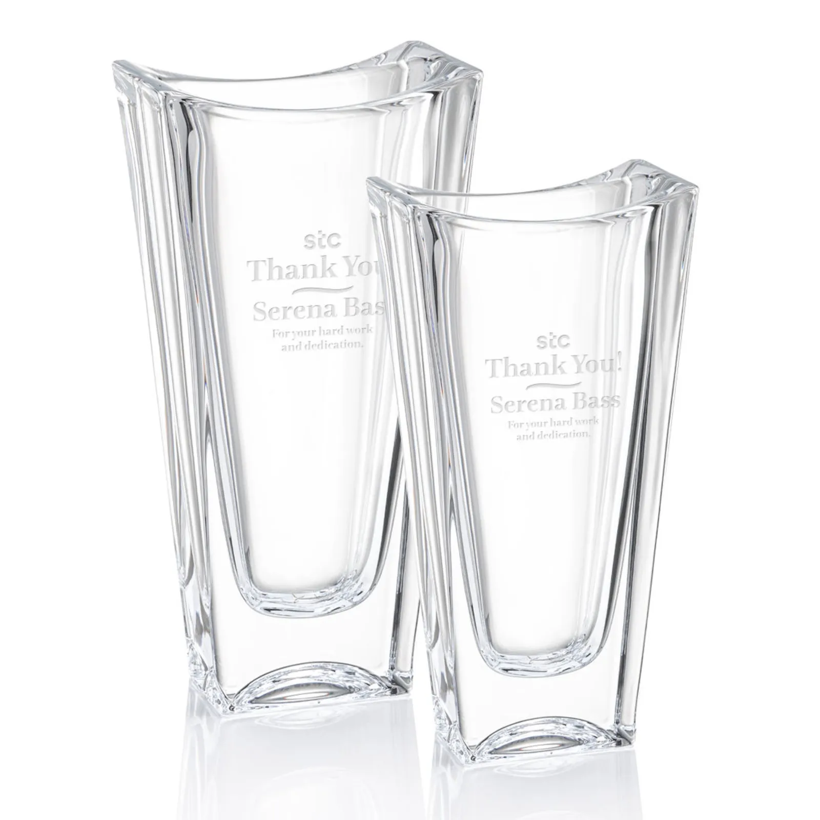 Personalized Crystal Vase with Unique Design